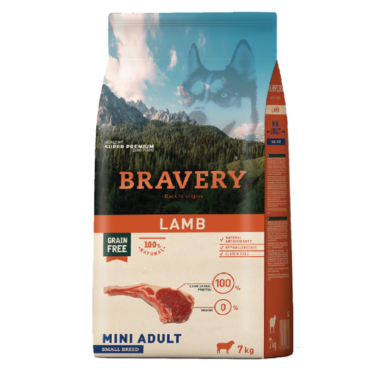 Bravery Dog Lamb Mini Adult 7 Kg