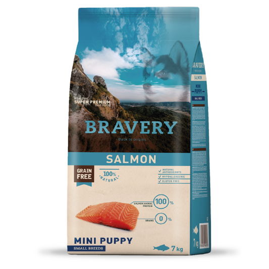 Bravery Dog Salmon Mini Puppy 7 Kg